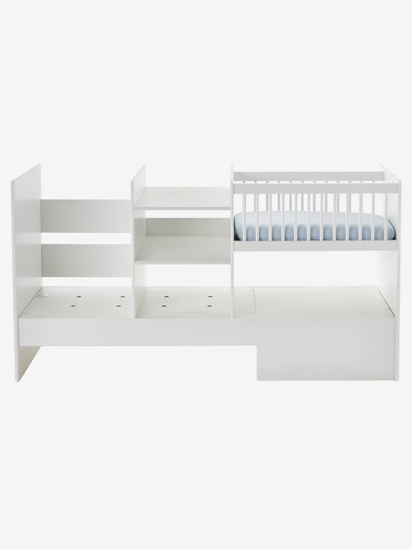 Vertbaudet 4-in-1-Kombibett EVOLUNID vom Babybett zum Juniorbett - weiß