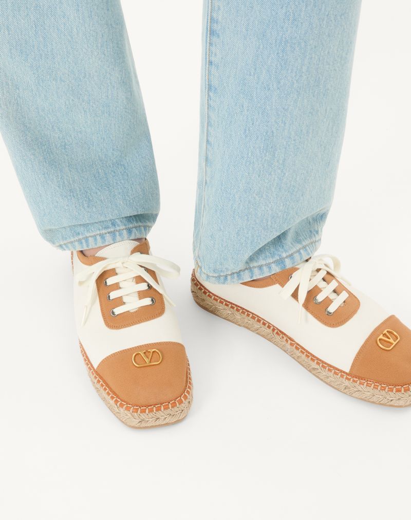 Palm Avenue Espadriller i kanvas og buffalo