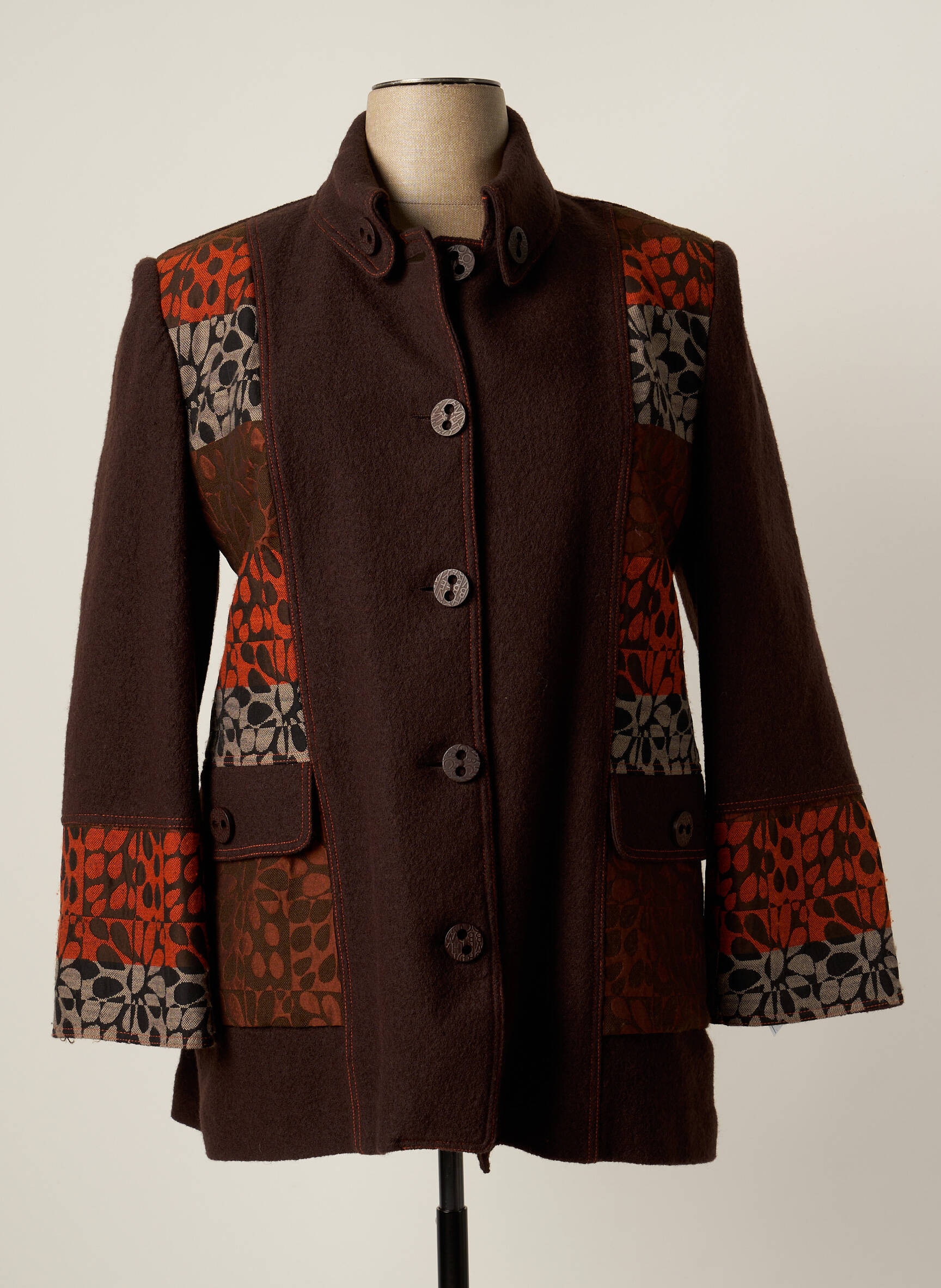 Lysa Kara Manteaux Courts Femme couleur marron