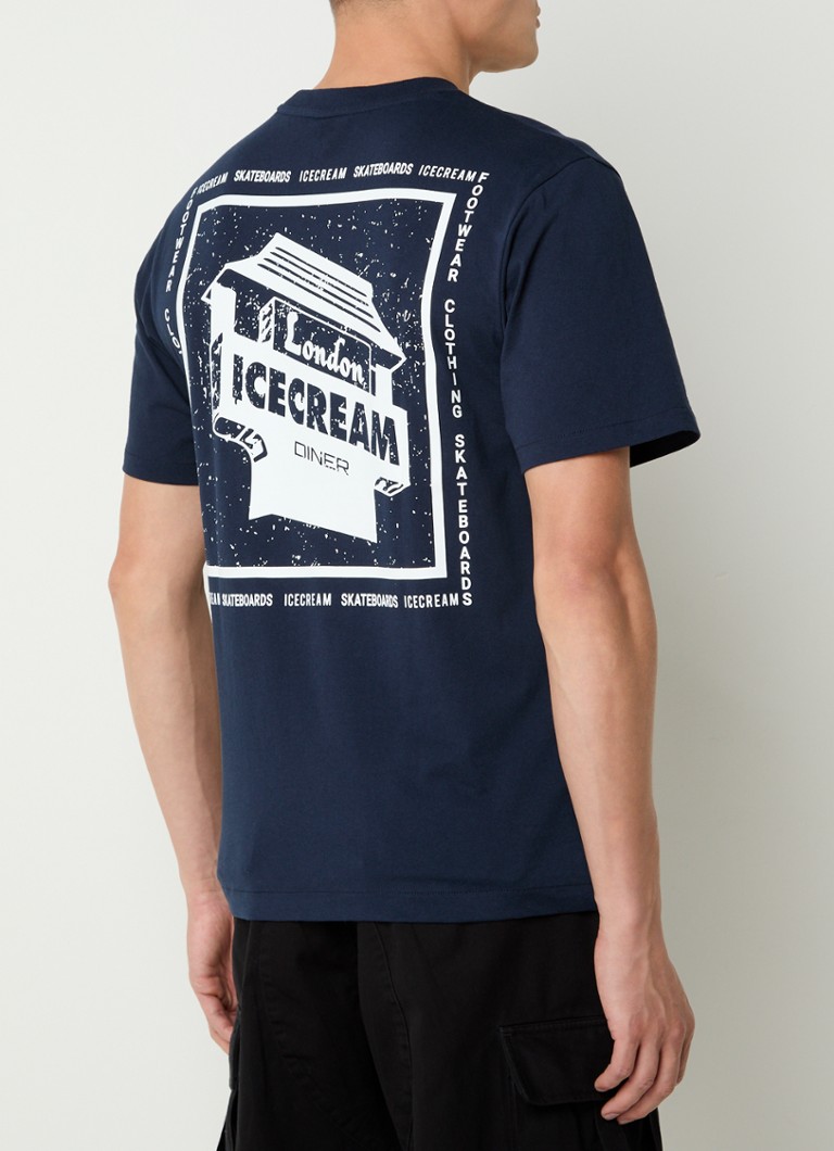 ICECREM pasaules tūres T-krekls ar logotipu un apdruku aizmugurē