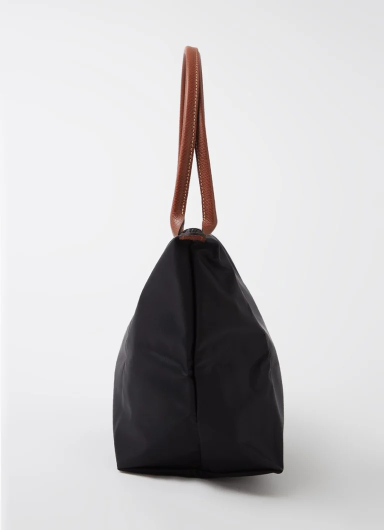 Longchamp Le Pliage olkalaukku M nahkayksityiskohdilla