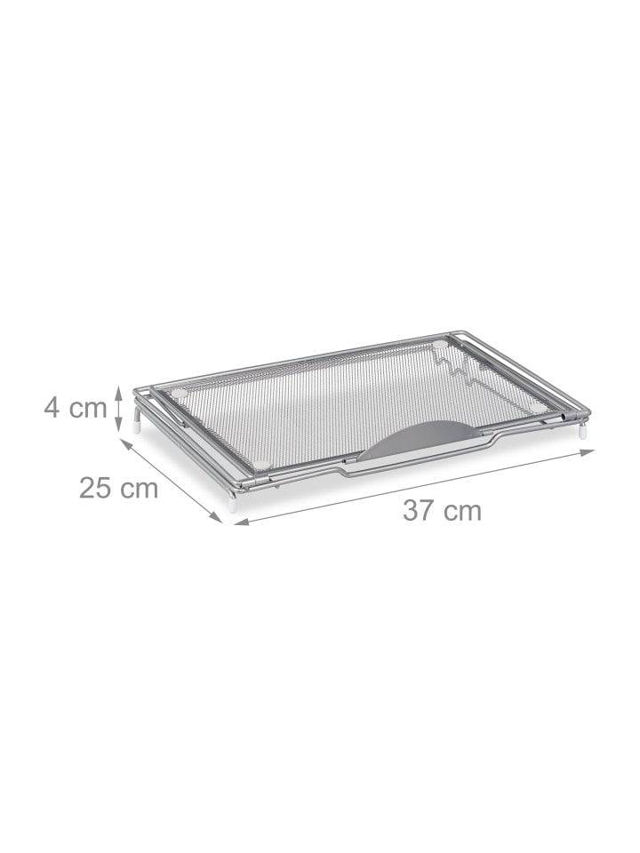relaxdays Laptopständer in Silber - (B)37 x (H)14,5 x (T)25 cm günstig kaufen onesize