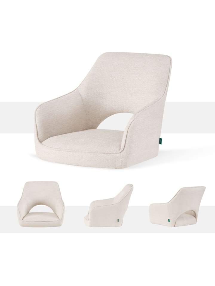 DUBI Möbel 2er-Set: Drehstuhl THOMAS-MOMO in Weiß - (B)57 x (H)86 x  (T)63 cm günstig kaufen onesize