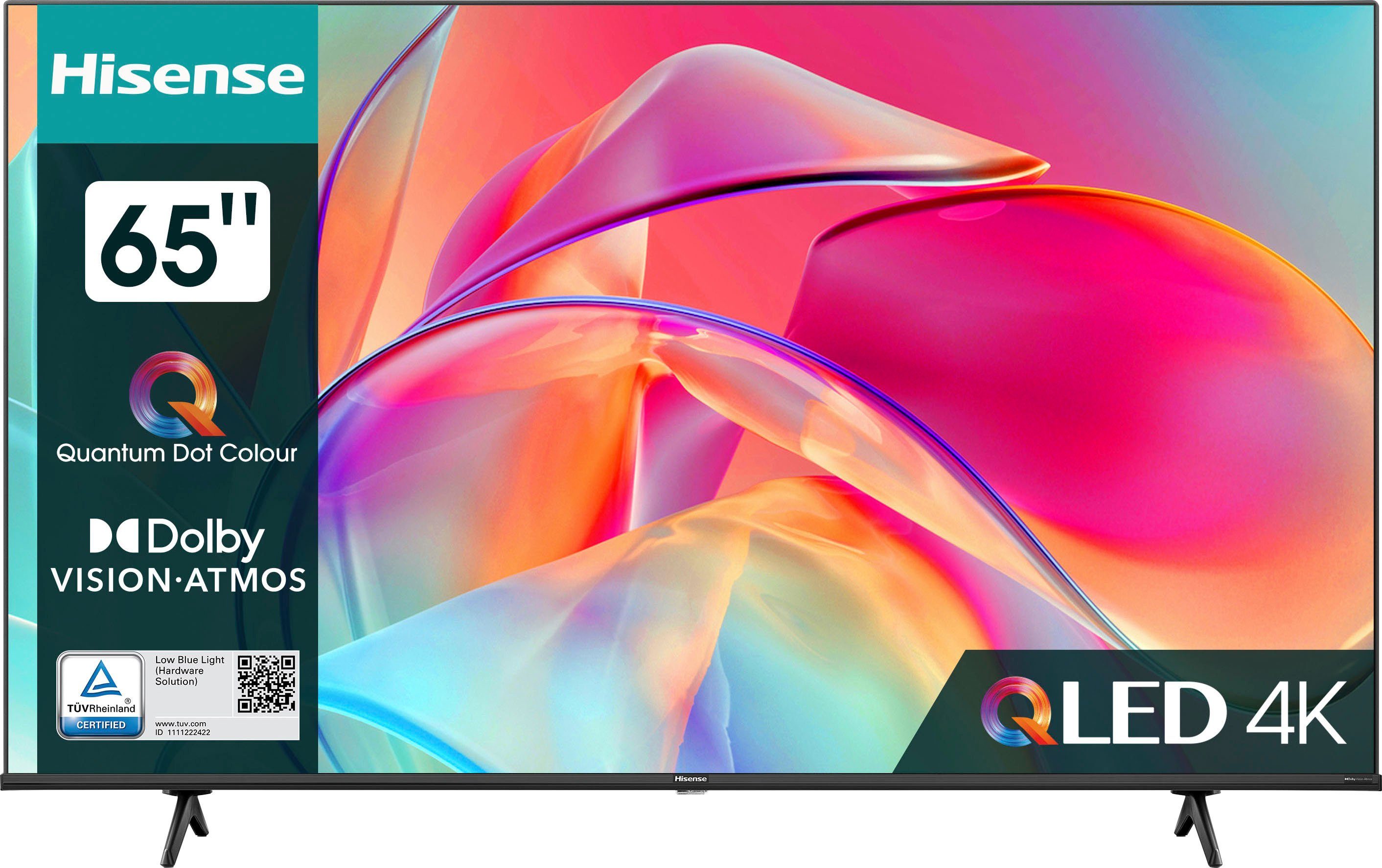 Hisense 65E77KQ QLED-Fernseher (164 cm/65 Zoll, 4K Ultra HD, Smart-TV)