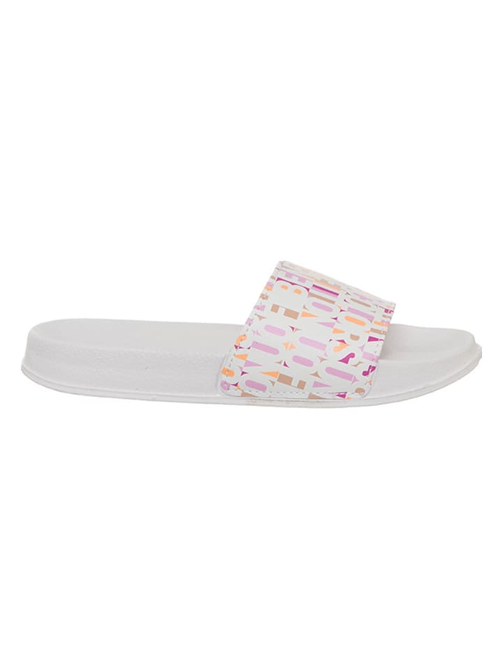 Benetton Pantoletten in Weiß/ Rosa günstig kaufen
