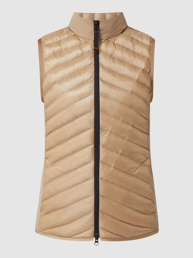 Steppweste mit Stehkragen Modell 'Palina' in beige