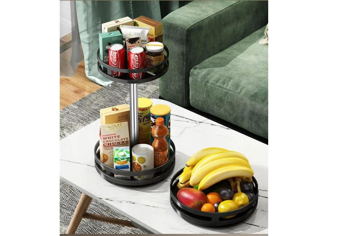 CHEFGASTRO® Gewürzregal CHEFGASTRO Drehbares Gewürz- und Getränkeregal HxØ 44x26cm Stahl