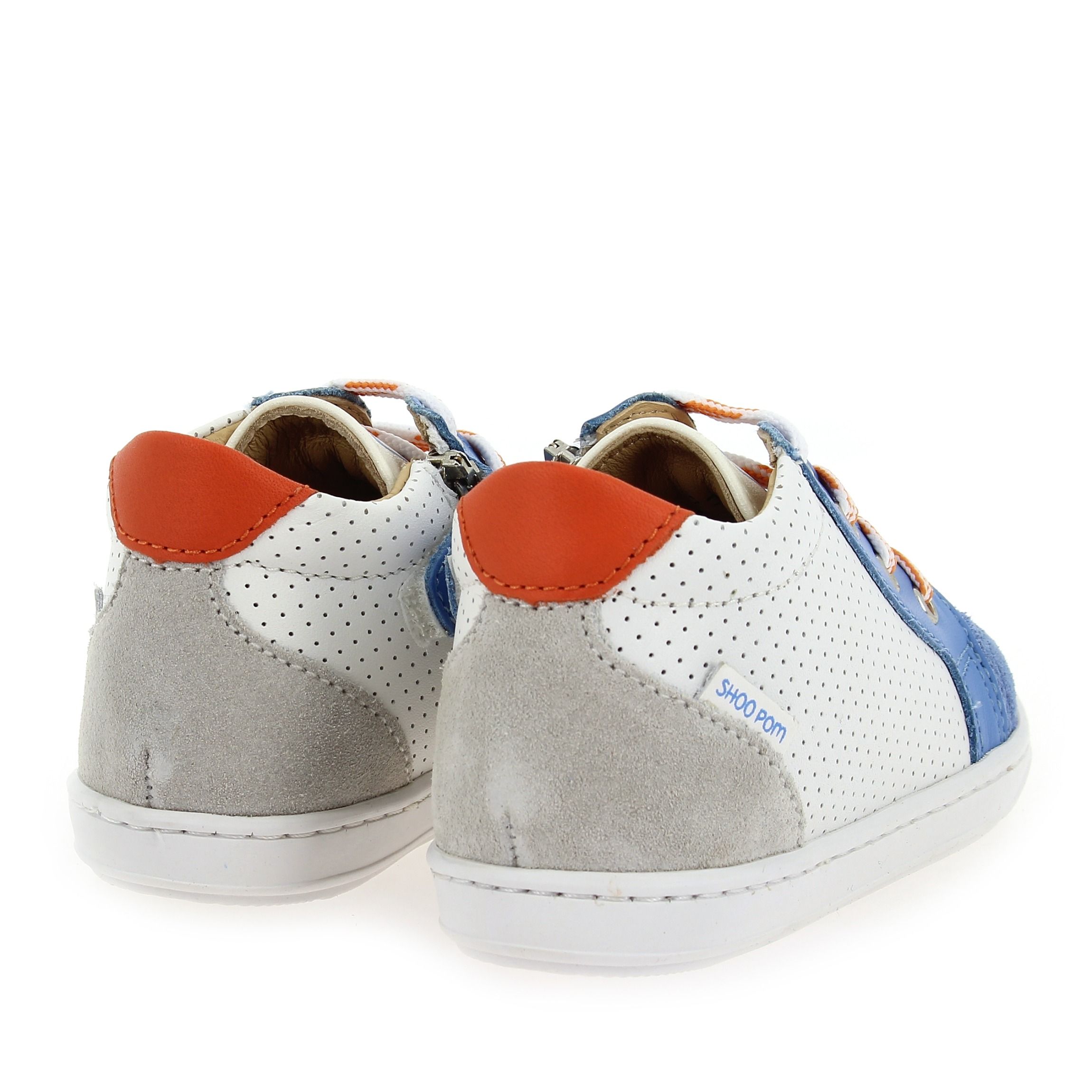 Shoopom  BOUBBA ZIP BO E24 - Blanc Bleu