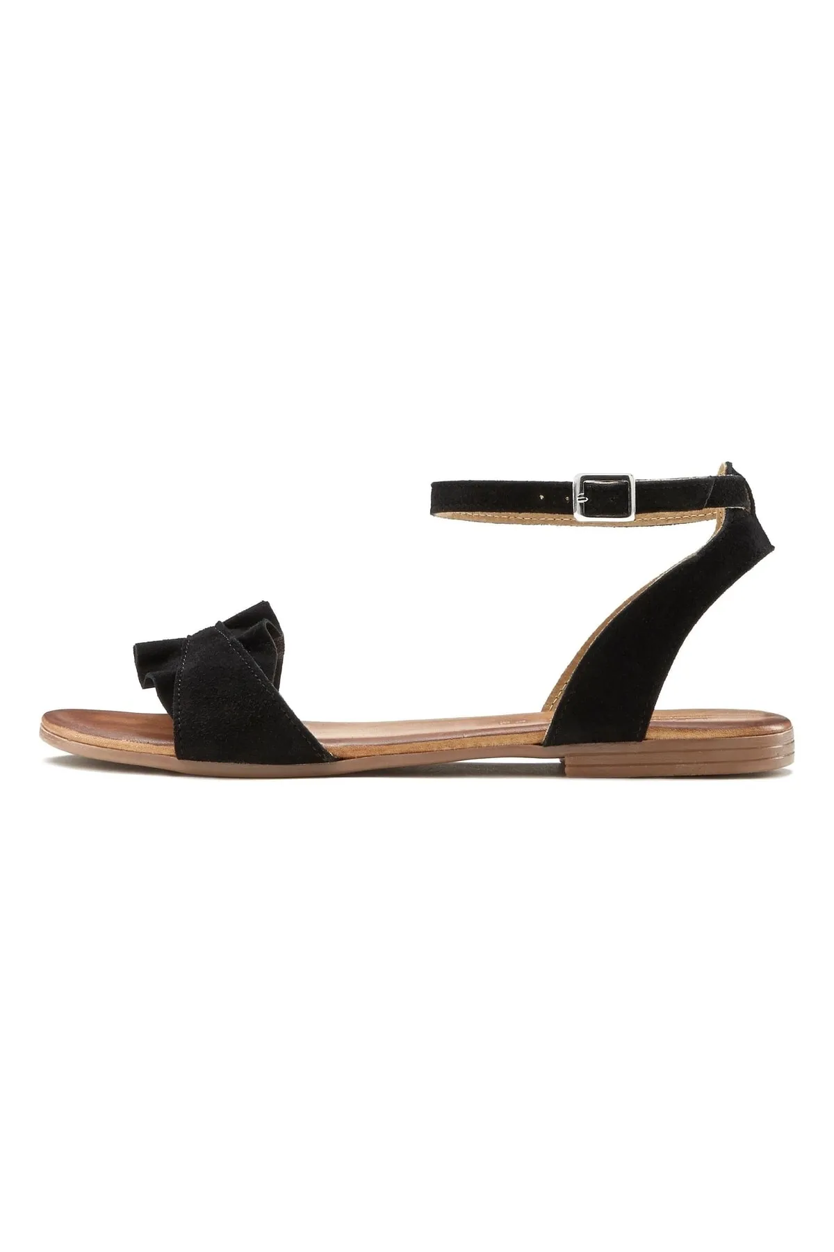 LASCANA  Sandalette - Schwarz - Flacher Absatz