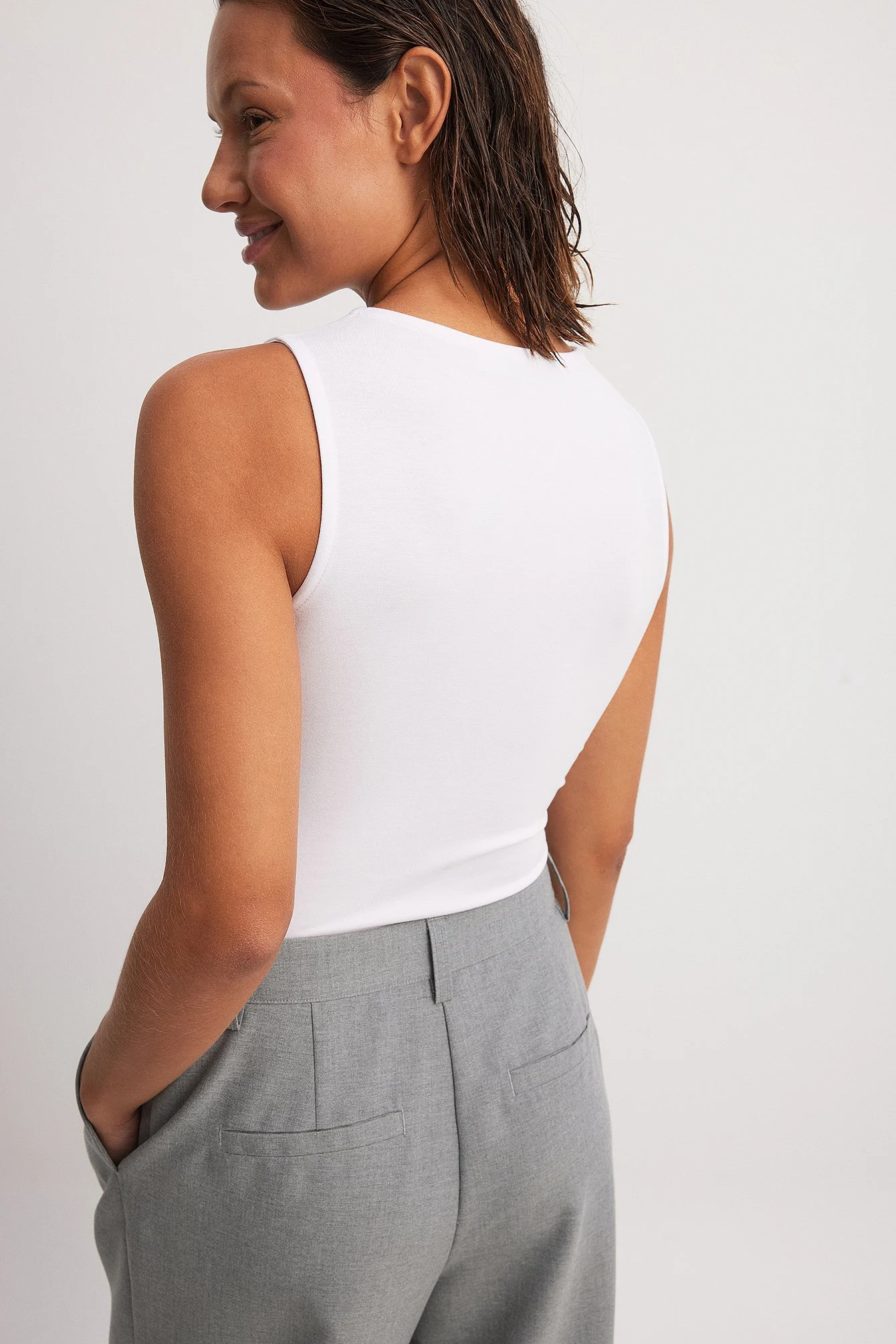 Soft Line ärmelloser Body mit V-Ausschnitt