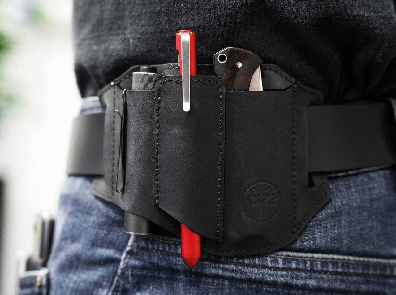 Lederholster ED-Three Schwarz
