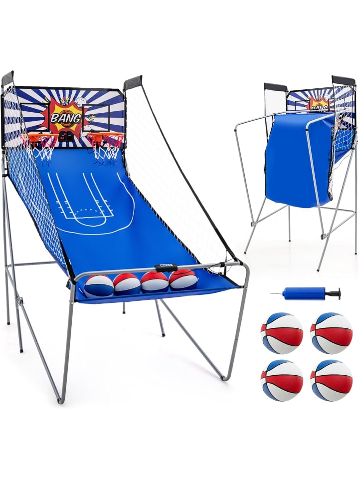 COSTWAY 8 in 1 Basketballautomat in Blau günstig kaufen onesize
