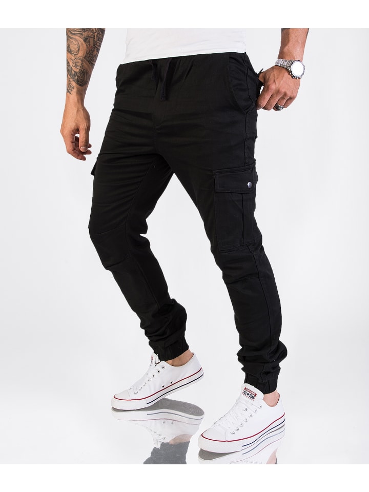 Rock Creek Cargohose in Schwarz günstig kaufen