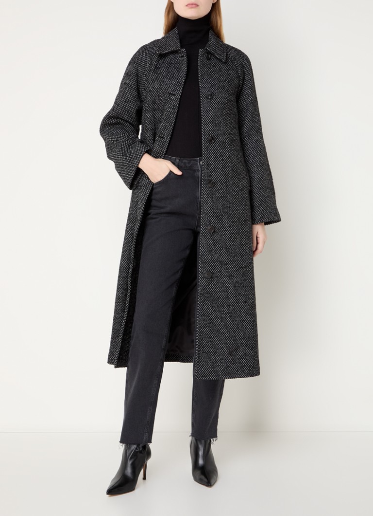 Selected Femme Tasja coat in wool blend with side pockets
