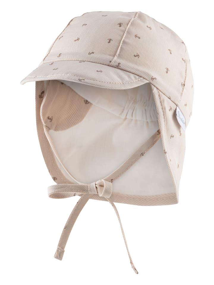 Sterntaler Schirmmütze mit Nackenschutz Anker in beige günstig kaufen