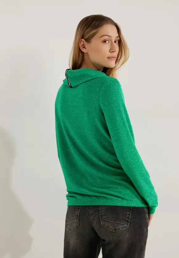 CECIL Shirt mit Volumenkragen