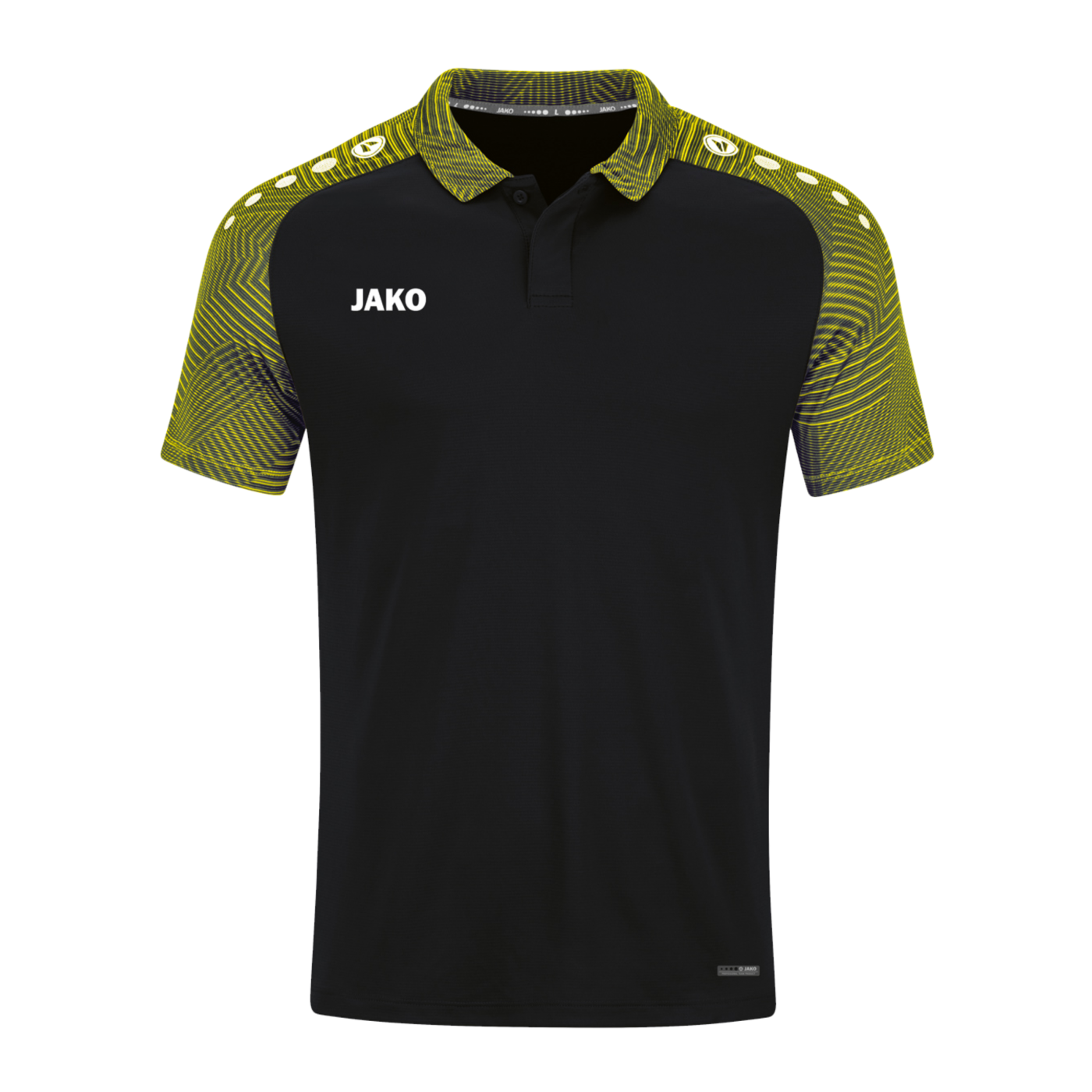 JAKO Performance Polo Schwarz Gelb F808