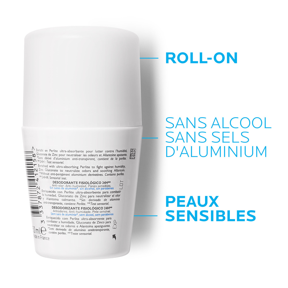 La Roche-Posay Déodorant Physiologique 24H bille Déodorant