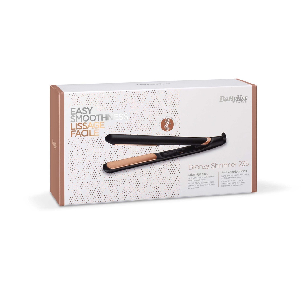 babyliss BaByliss  - ST598E - Lisseur Bronze Shimmer 235 Nano Quartz Céramique LISSEUR