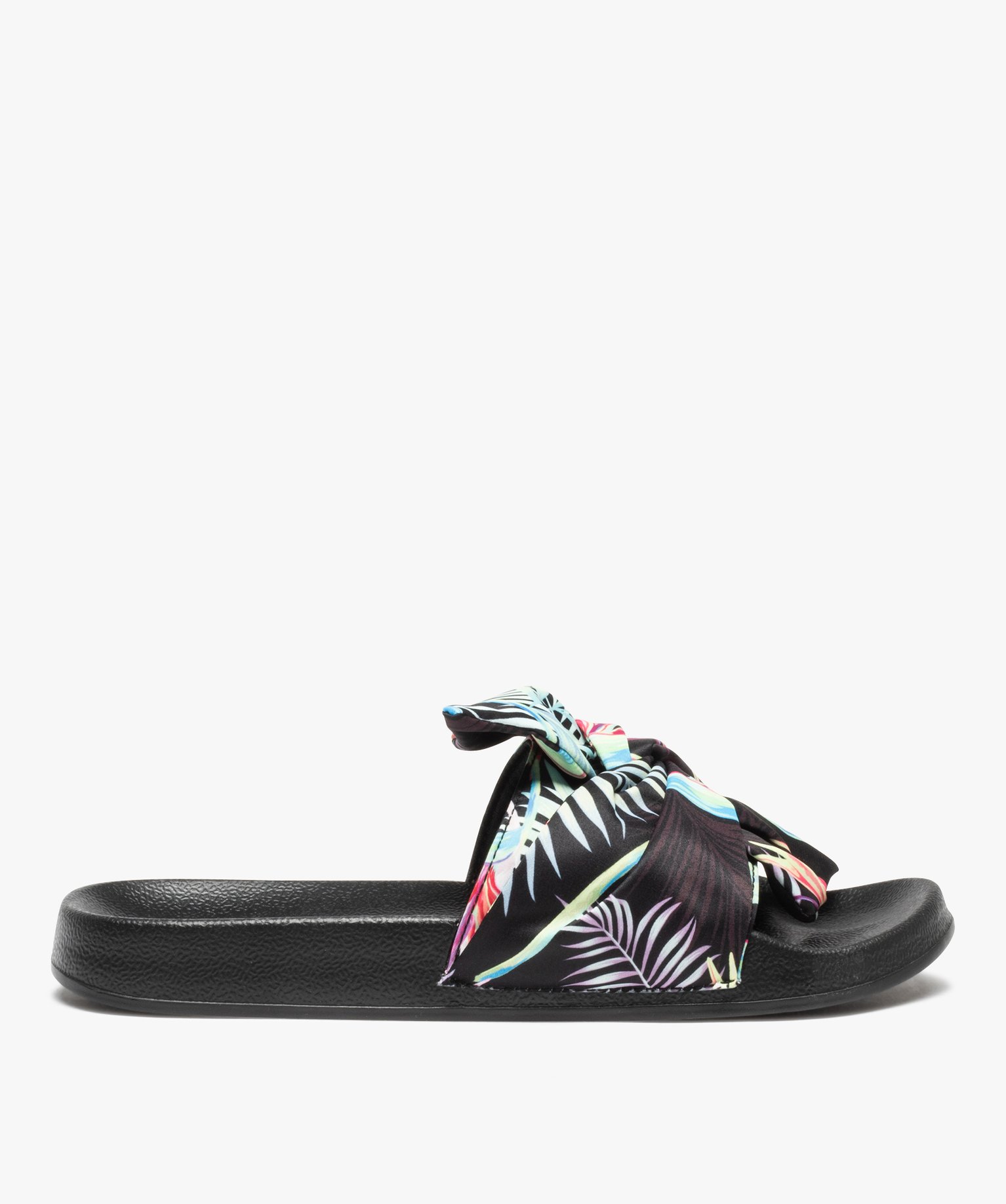 Mules de piscine femme à bandeau drapé – Maui and Sons noir | GEMO