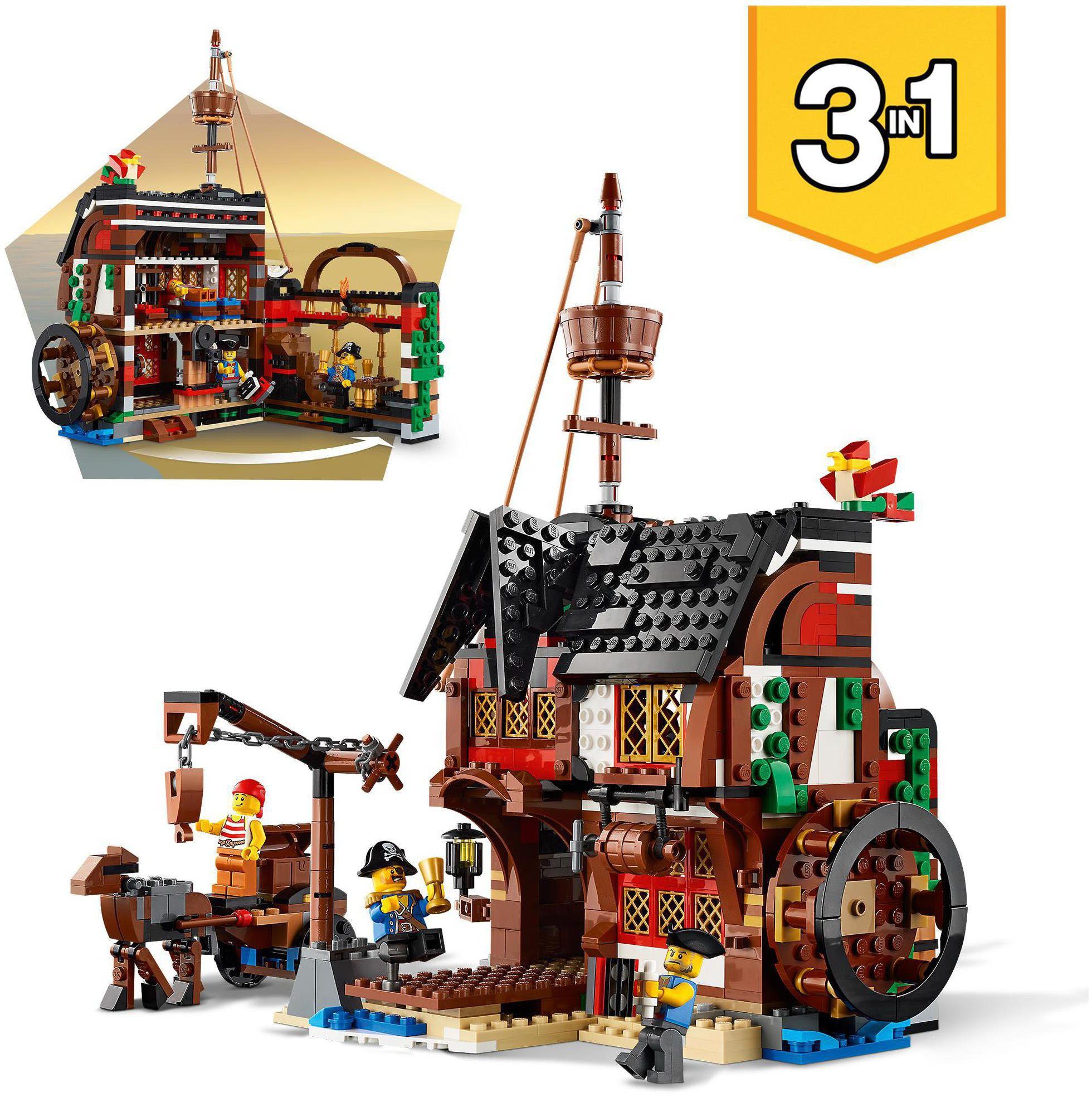 LEGO® Konstruktionsspielsteine Piratenschiff (31109), LEGO® Creator 3in1, (1264 St), Made in Europe