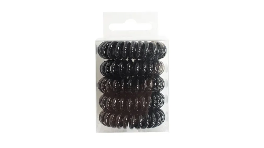 Guilia Haargummis Spirale Schwarz