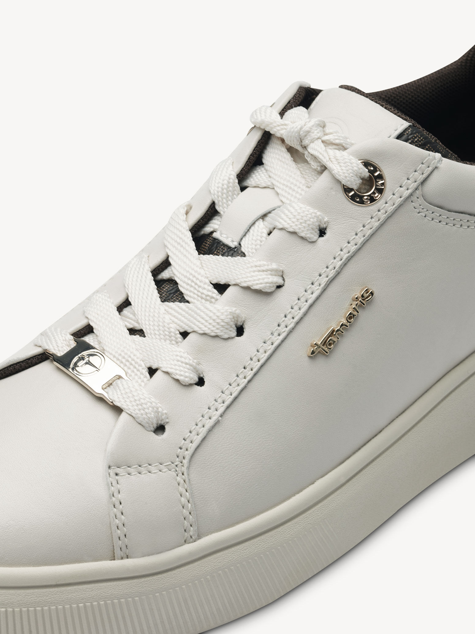 Basket en cuir - blanc