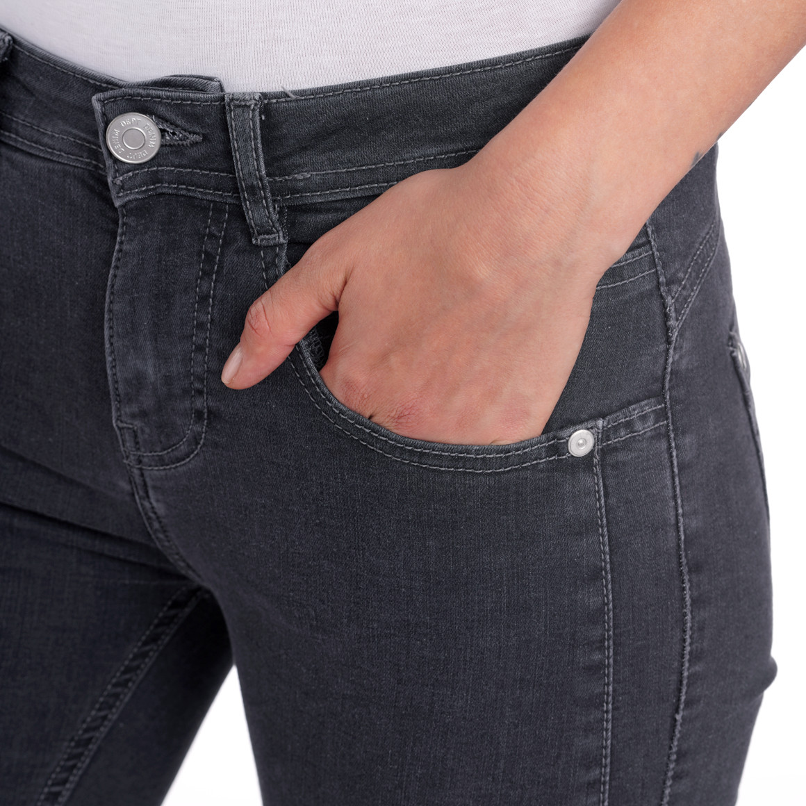 Damen Jeggings mit Used-Waschung