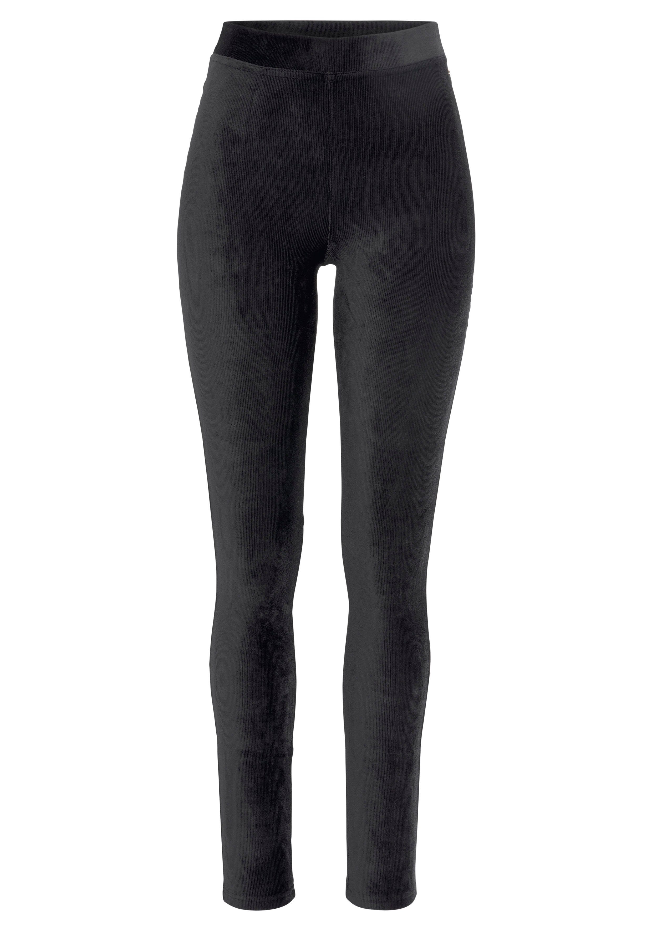 LASCANA Leggings aus weichem Material in Cord-Optik, Loungewear