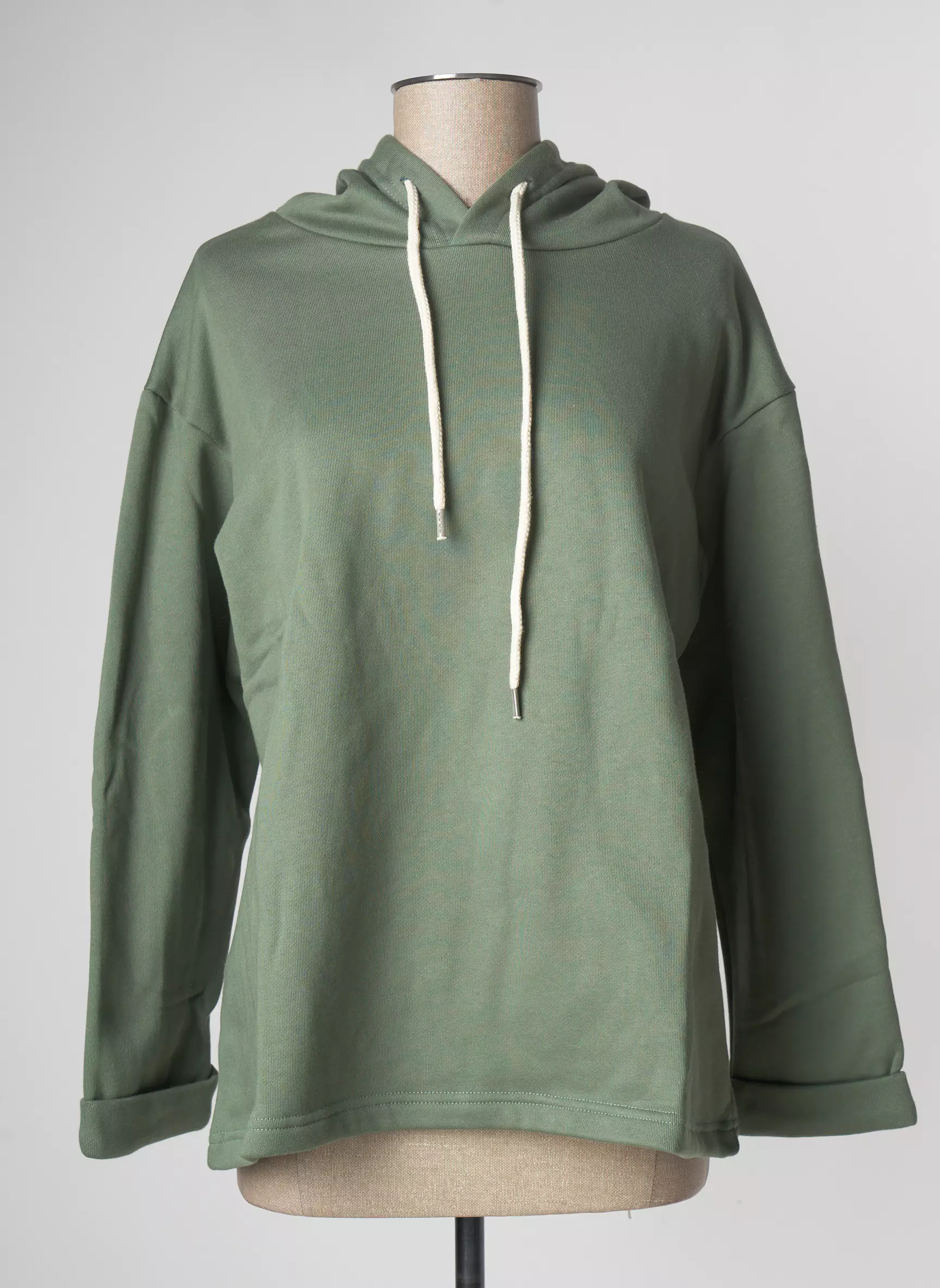 Lazy   Cosy Sweat Capuche Femme couleur vert