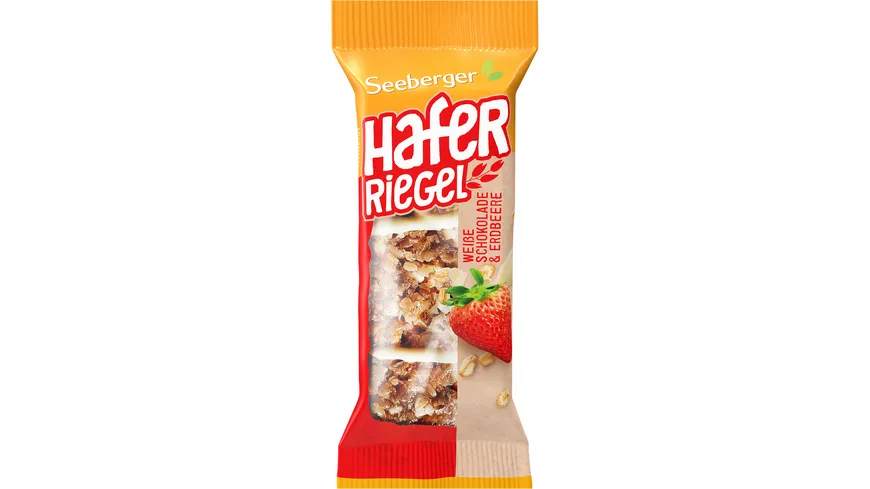 Seeberger Hafer Riegel Weiße Schokolade & Erdbeeren 50 g