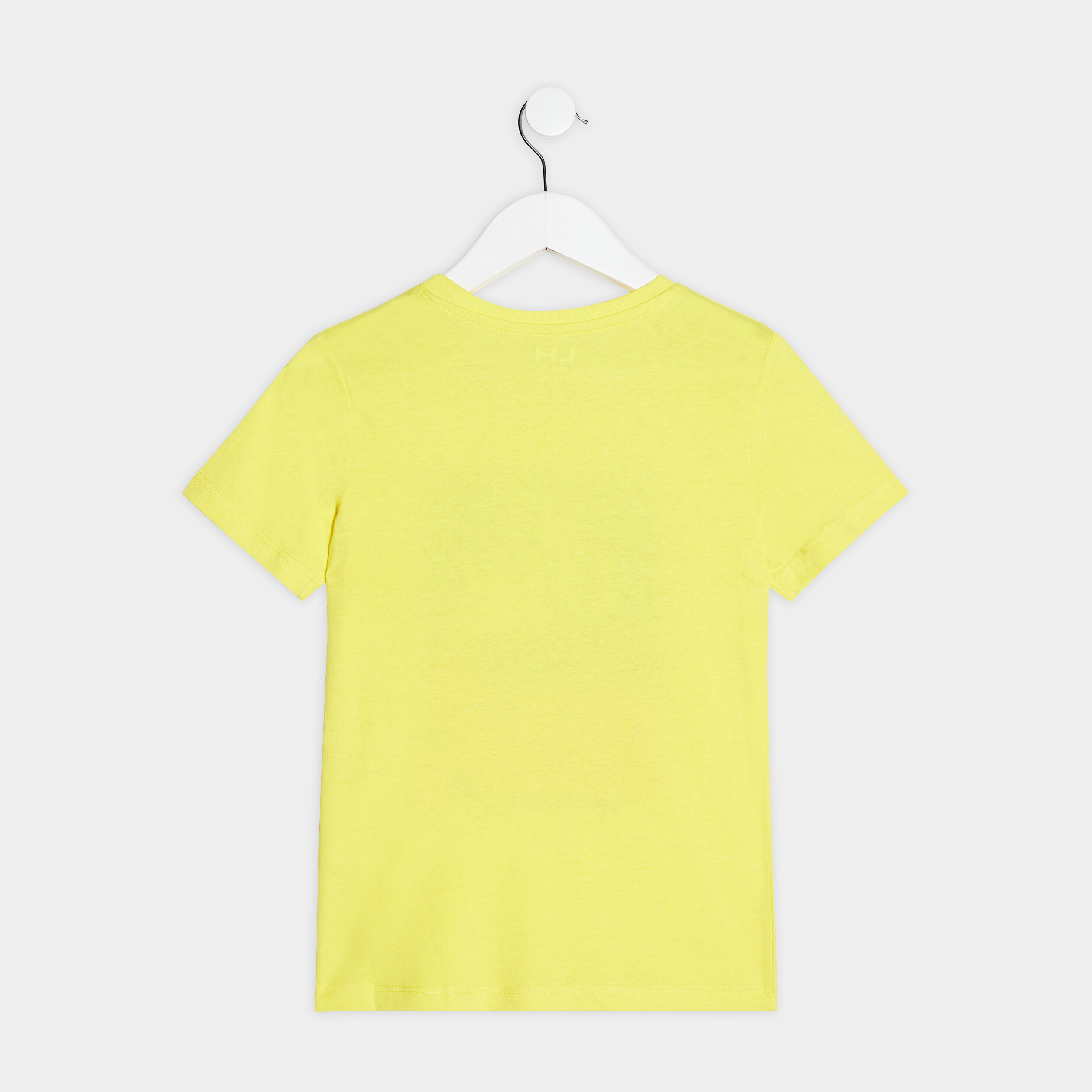 T-shirt manches courtes jaune citron garçon | La Halle