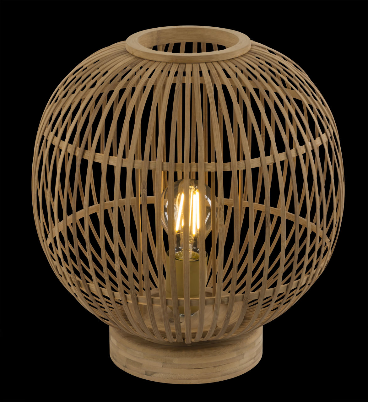 Globo Lighting - HILDEGARD - Tischleuchte Bambus naturfarben, 1x E27