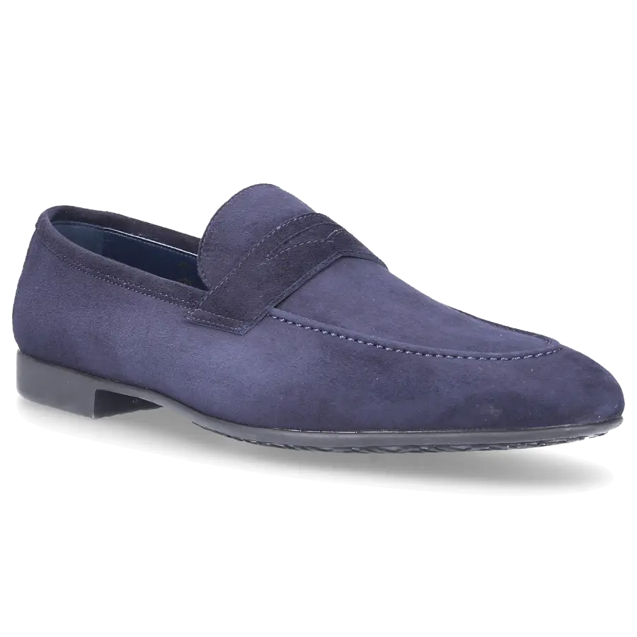 Moreschi - Loafer 042173 Veloursleder - blau