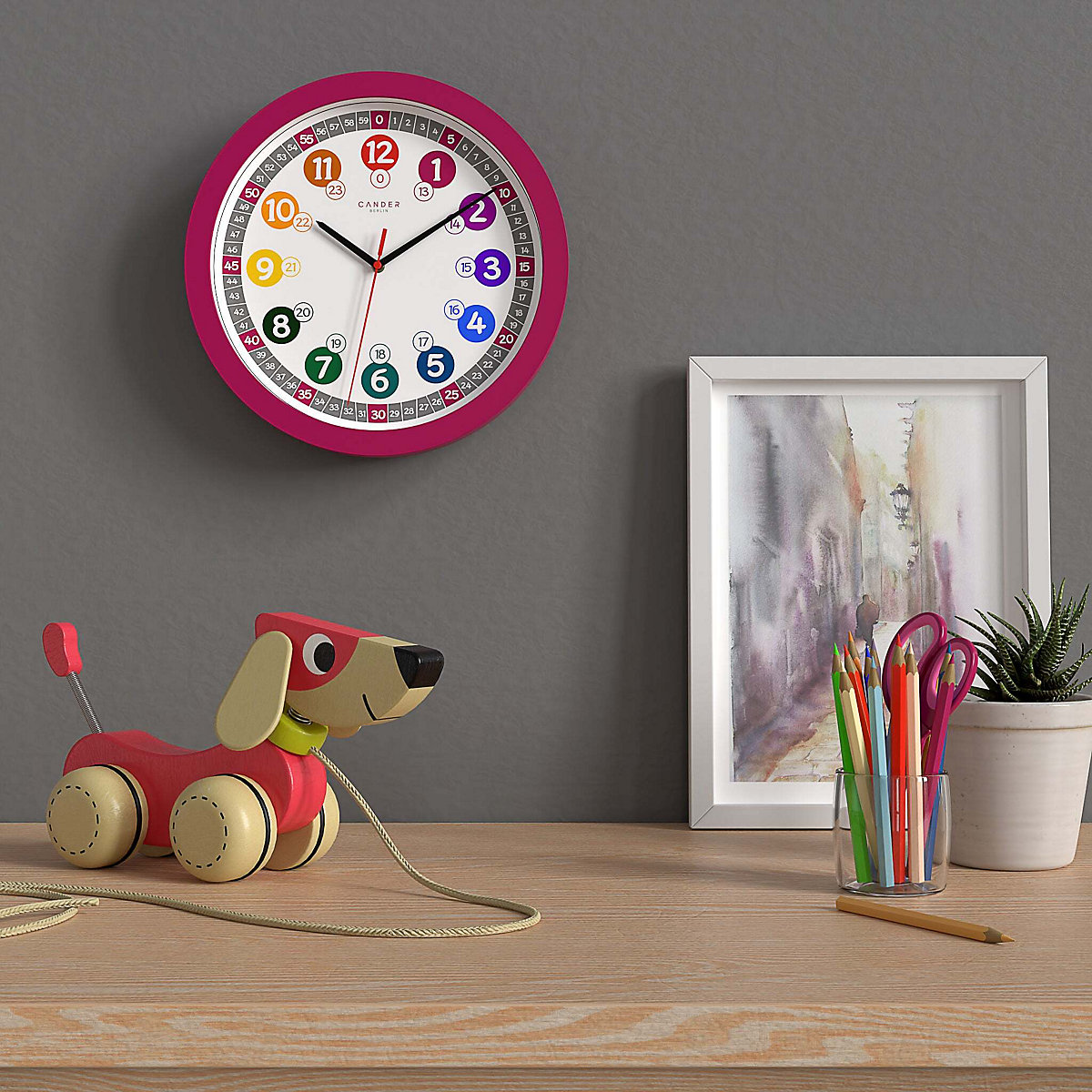 Lautlose Wanduhr