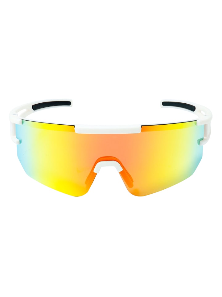 YEAZ SUNSPARK Sport-Sonnenbrille Creme White/Mango Red in weiß günstig kaufen onesize
