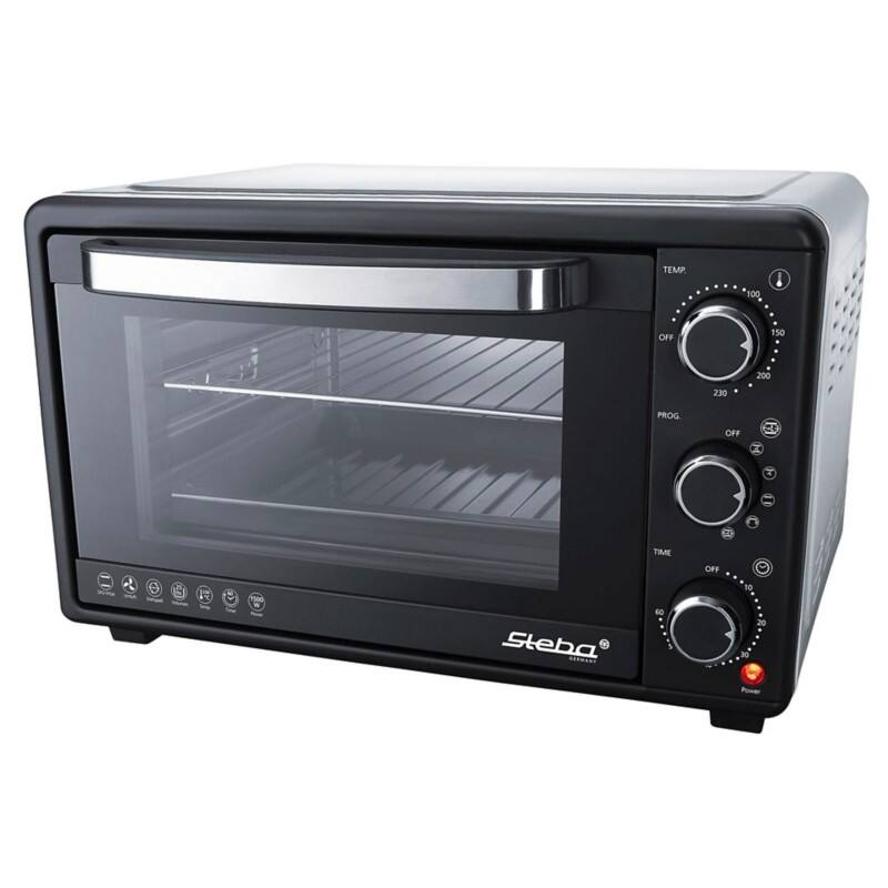 Mini-Backofen Steba KB A 25 Schwarz, Silber 1500 W