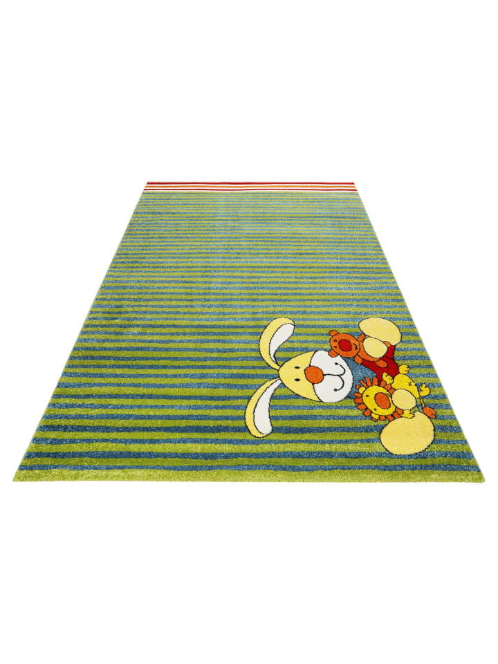 Sigikid Kinderteppich Semmel Bunny in grün blau günstig kaufen 80 x 150 cm