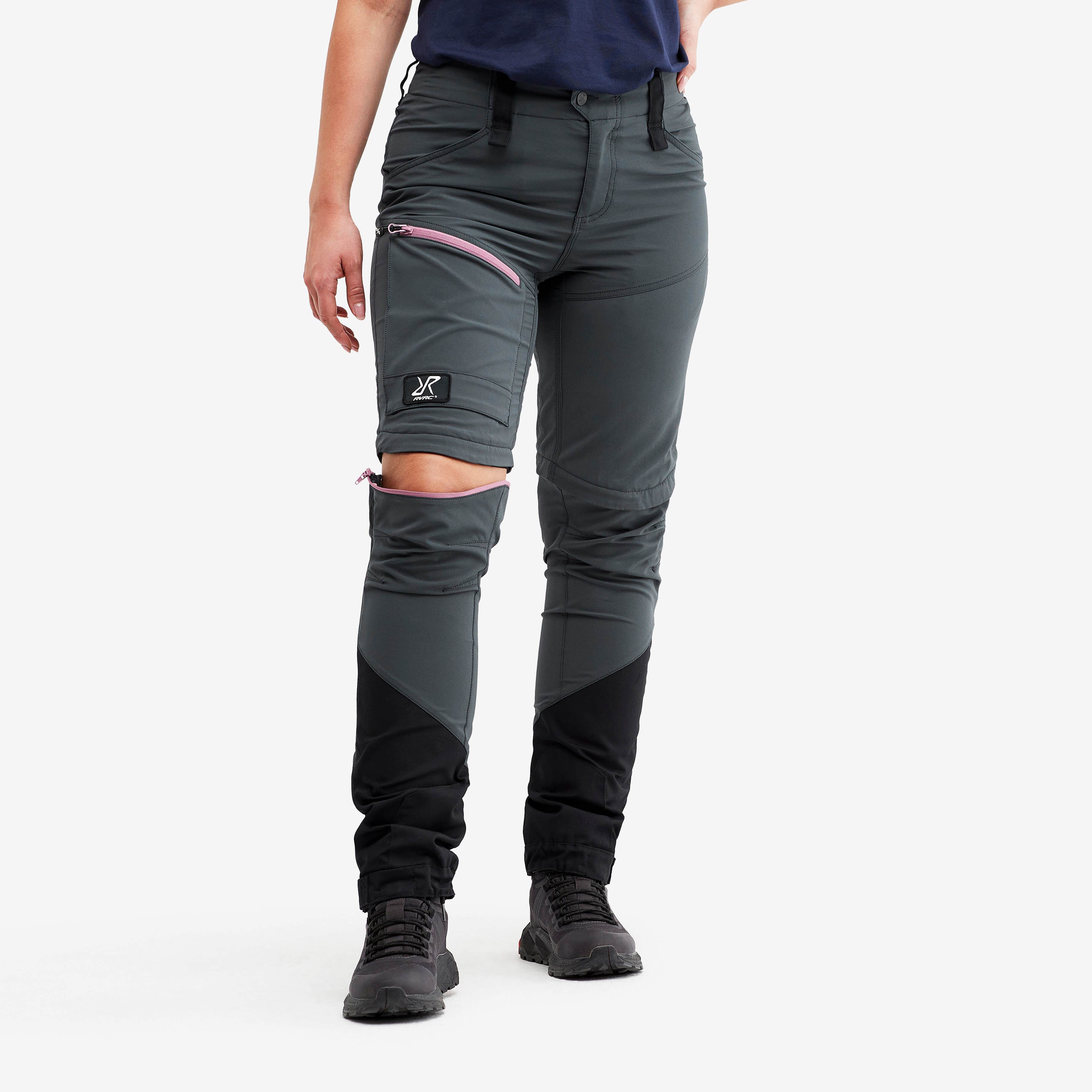 Silence T-zip Pants Femme Iron Grey/Rose