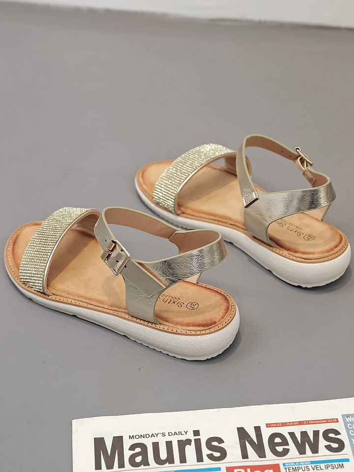 Sixth Sens Sandalen in Gold günstig kaufen