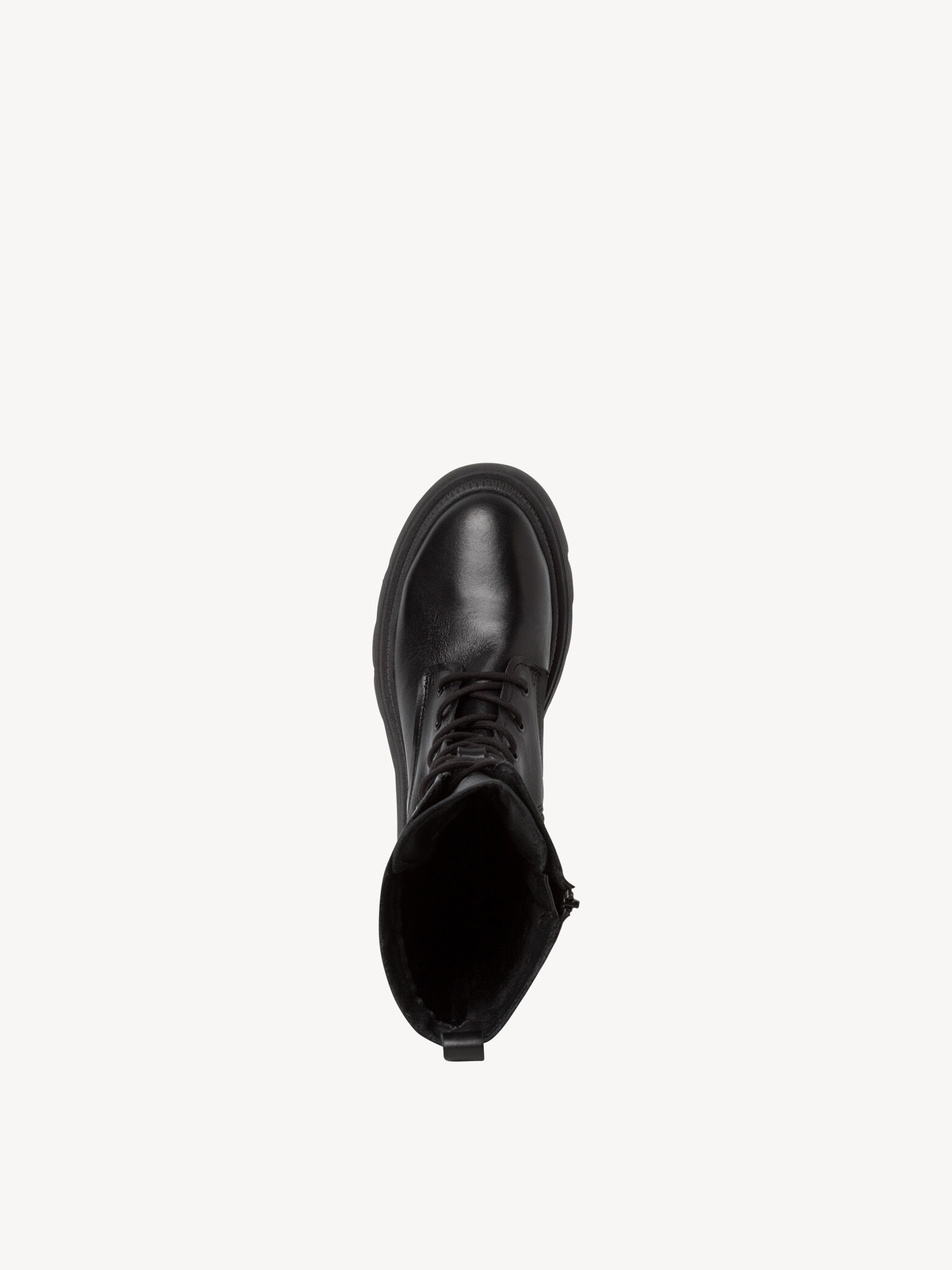 Bottine en cuir - noir