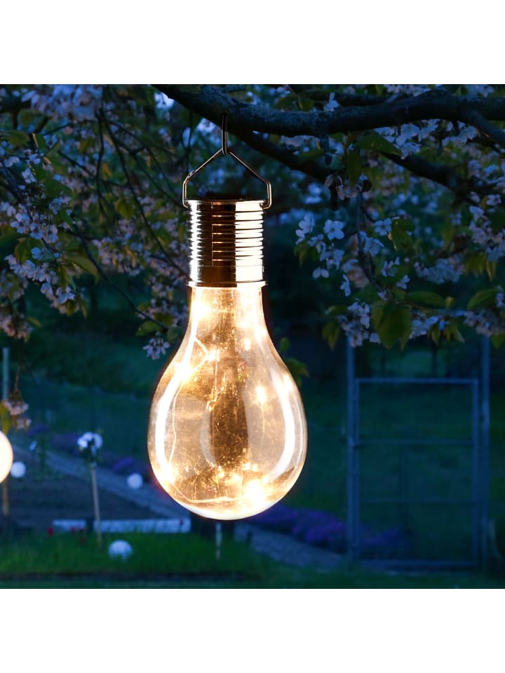 MARELIDA 5er Set LED Solar Glühbirnen GLOW in transparent - H: 14cm günstig kaufen onesize
