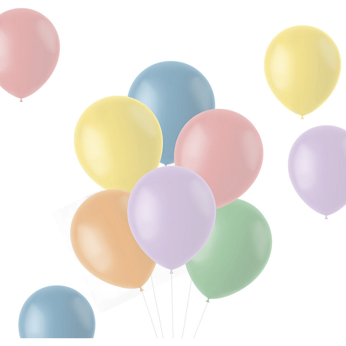 Luftballons Powder Pastels 33 cm, 50 Stück