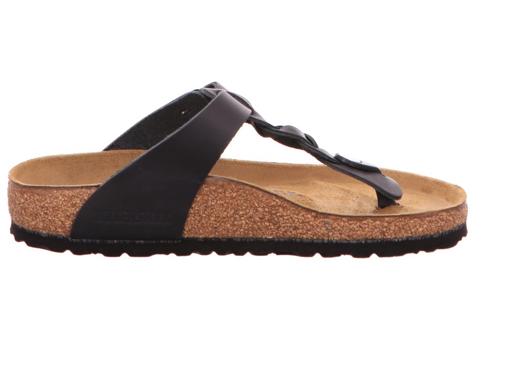 BIRKENSTOCK Komfort Sandalen schwarz Gizeh Braided FL Black