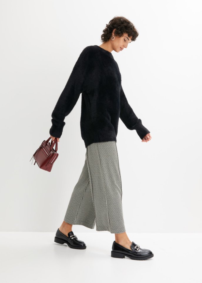 Pullover mit Hairy-knit