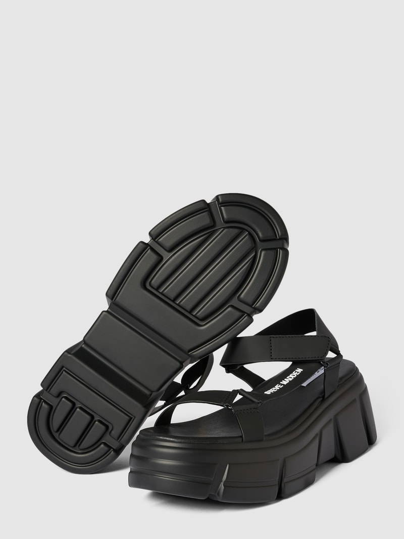 Sandalen mit Label-Detail Modell 'ASSERTIVE' in schwarz