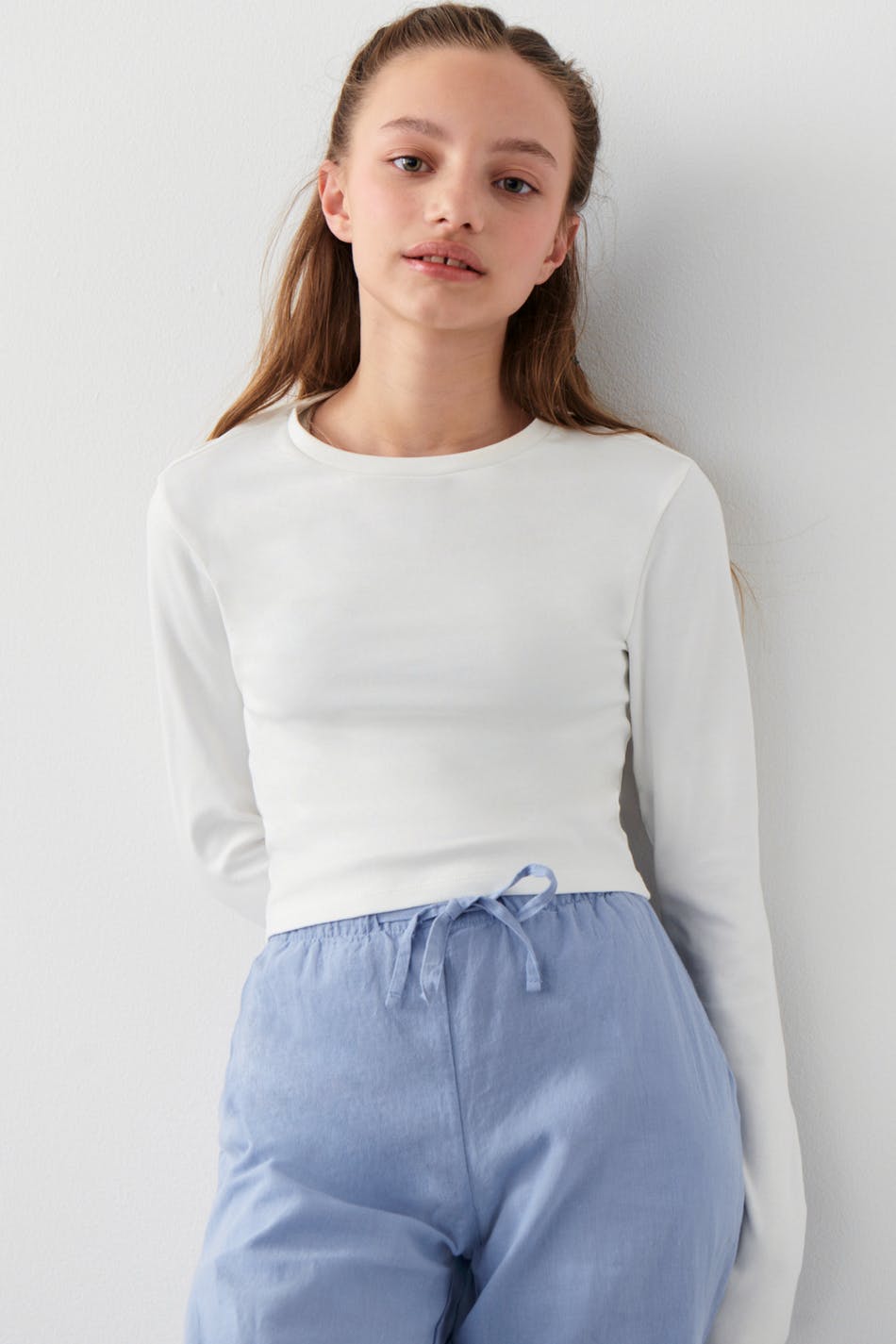 Y linenmix trousers