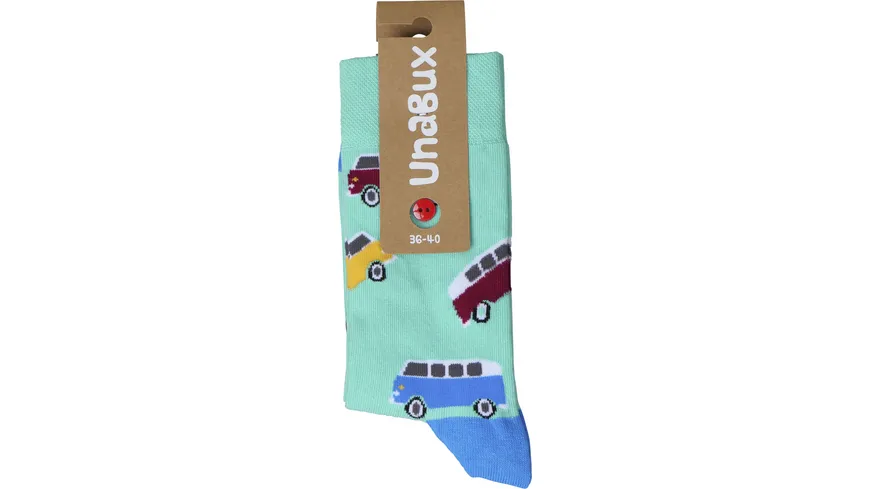 Unabux Unisex Socken Bully Bus türkis