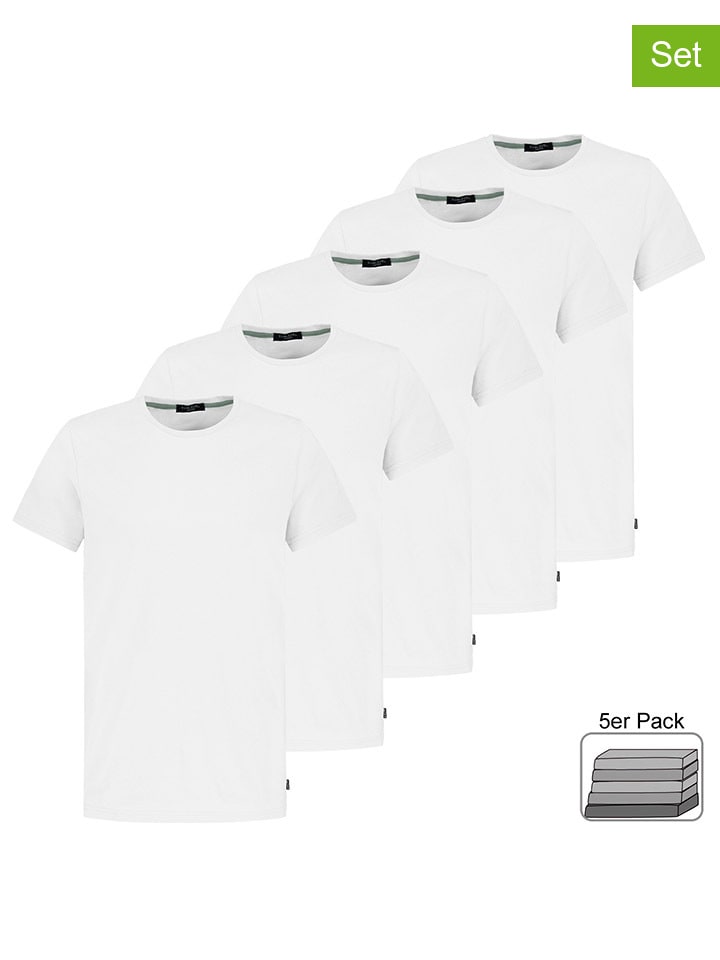 Sublevel 5er-Set: Shirts in Weiß günstig kaufen