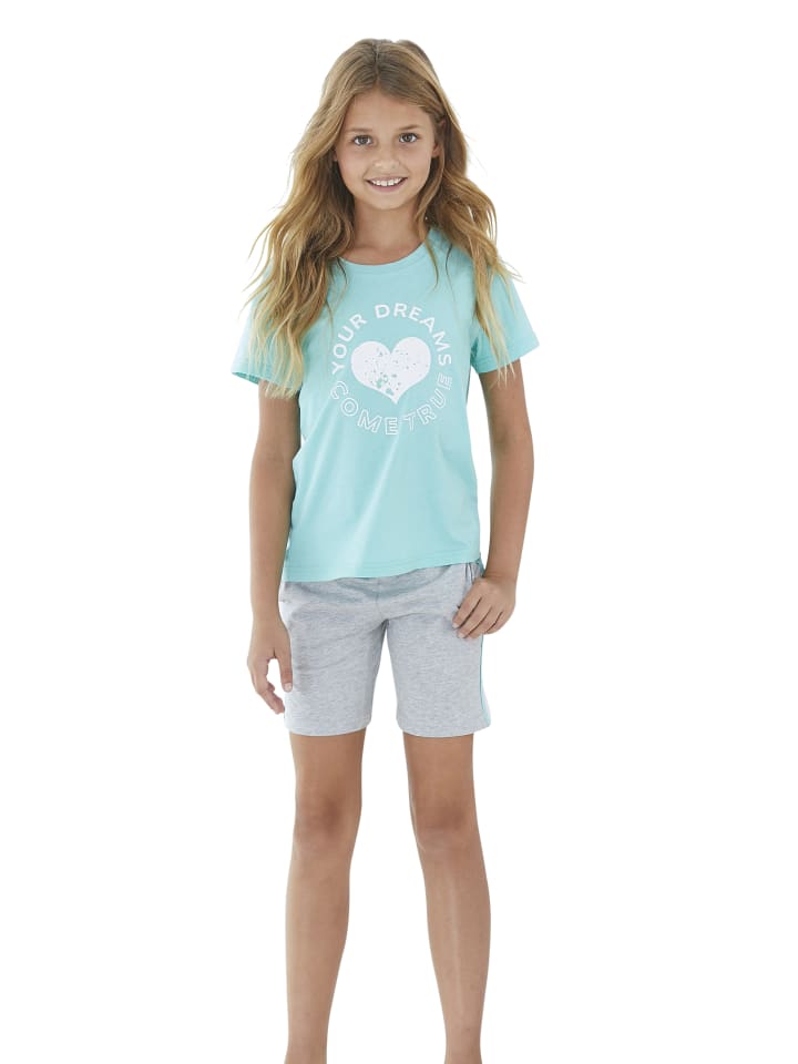 Buffalo Pyjama in mint-grau-meliert günstig kaufen